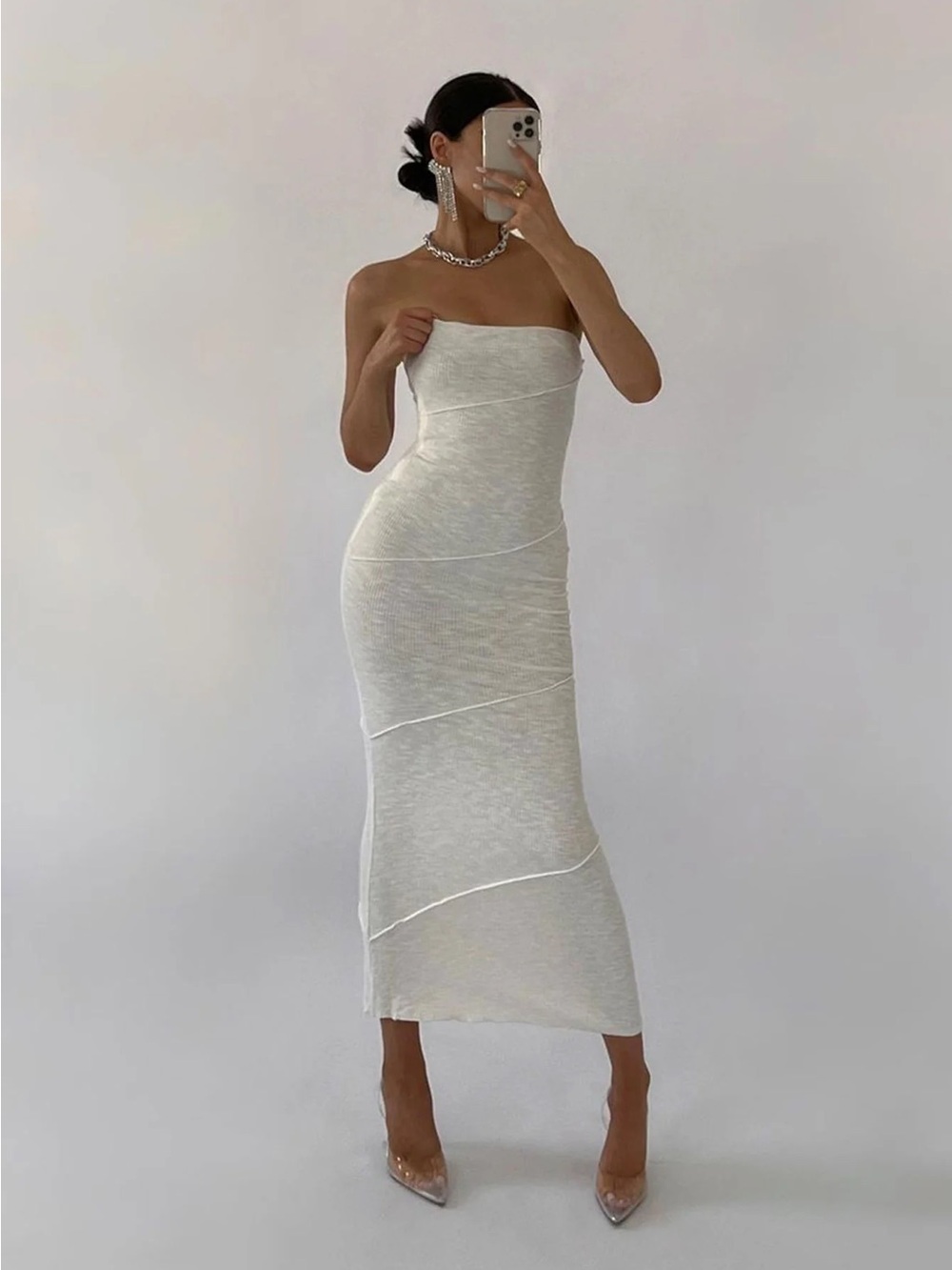 Princess Polly Oscar Midi Dress in White Size US 2